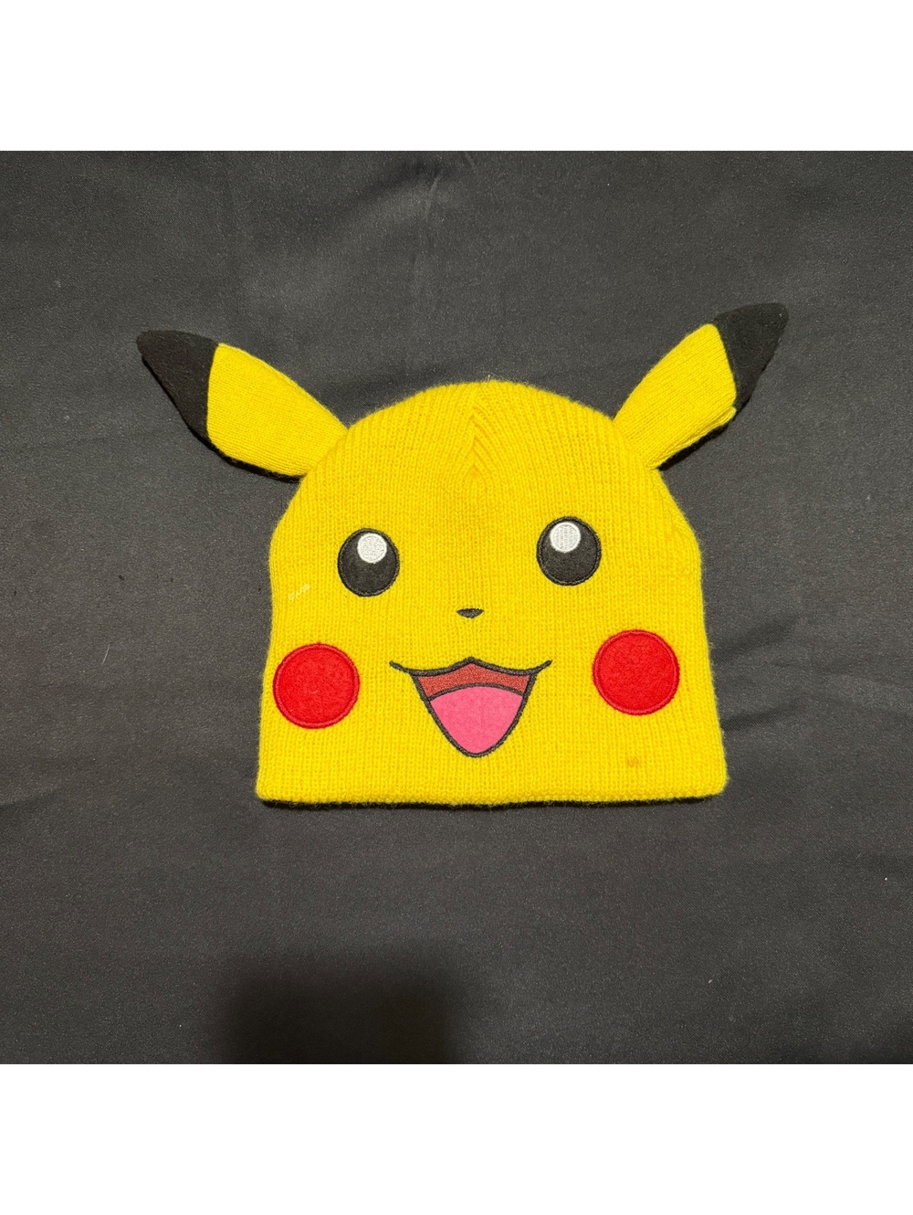 Pokémon Pikachu Yellow Knit Beanie Hat with Ears